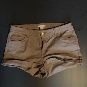 Army Green Jean Shorts